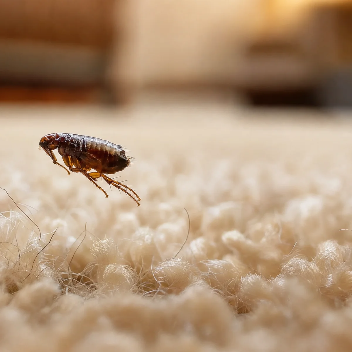 Flea in a carpet