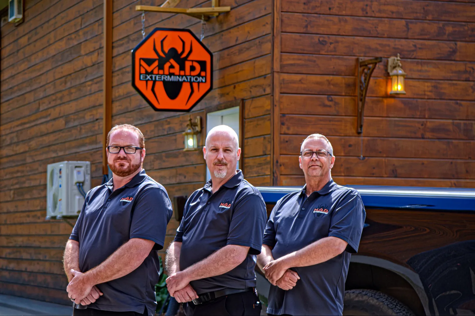 Mickael, Andre and Daniel - the three owners of M.A.D. Extermination